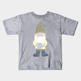 Gnome with Watering Can Kids T-Shirt